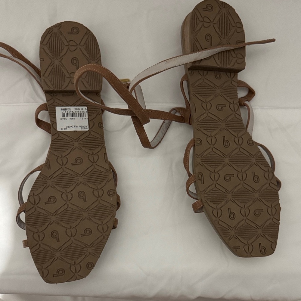 Brown and Gold Women's Sandals - Picture 4 of 5